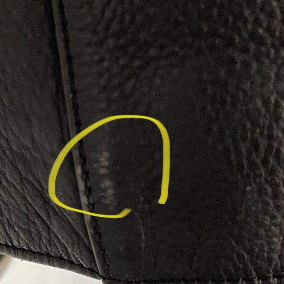 Marc New York Men's Black Leather Jacket Size L - Picture 5 of 9